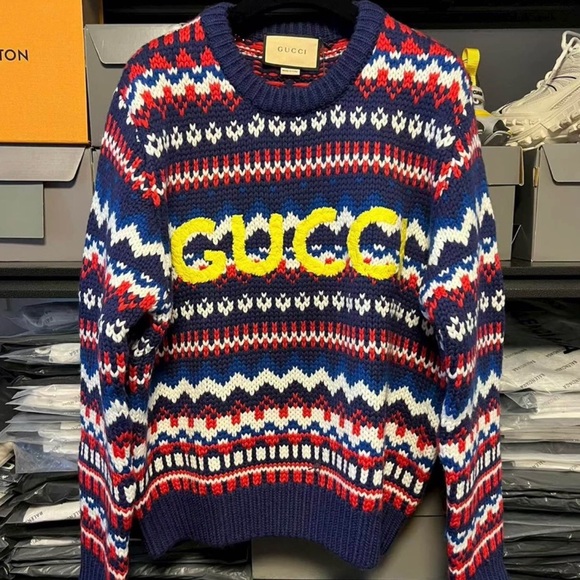 Gucci Women's Multicolor Patterned Sweater